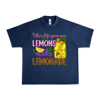 Navy when life gives you lemons make lemonade Urban Heavy Tee - texasbilliewilder