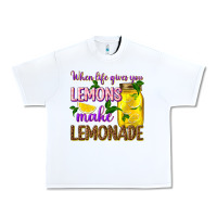White when life gives you lemons make lemonade Urban Heavy Tee - texasbilliewilder