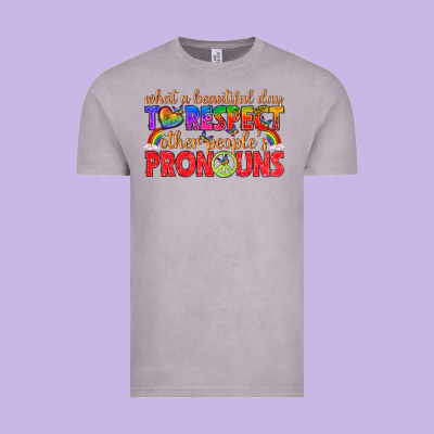 Vintage Tee what a beautiful day to respect other peoples pron
