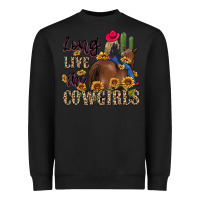 Black long live the cowgirls Heavyweight Sweatshirt - MaliasSmallBusiness
