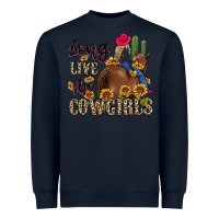Navy long live the cowgirls Heavyweight Sweatshirt - MaliasSmallBusiness