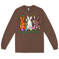 Chestnut happy easter day with sports Long Sleeve Tee - Neo Western