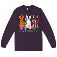 Plum happy easter day with sports Long Sleeve Tee - Neo Western