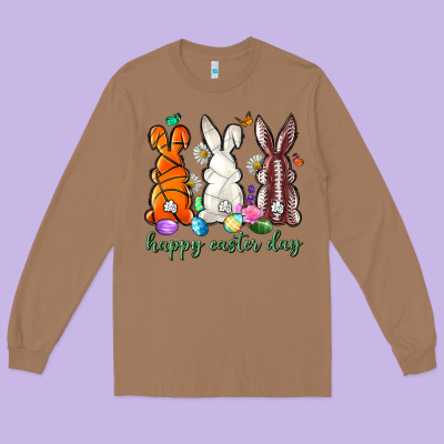 Happy Easter Day With Sports Long Sleeve Tee Designed By Neo Western