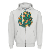 Dove Grey christmas gingerbread cookies patch Zipper Hoodie - BundleAndBundleShop