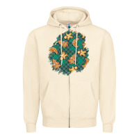 Sandshell christmas gingerbread cookies patch Zipper Hoodie - BundleAndBundleShop