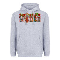Heather Grey madre lady of guadelupe Heavyweight Hoodie - BarkalooDesign