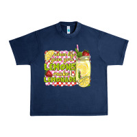 Navy when life gives you lemons make lemonade Urban Heavy Tee - texasbilliewilder