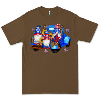 Cacao american flag gnomes truck sunflowers star leopard Premium Tee - Artiststas