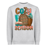 Heather Grey cozy season Heavyweight Sweatshirt - MaliasSmallBusiness