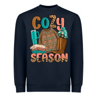 Navy cozy season Heavyweight Sweatshirt - MaliasSmallBusiness