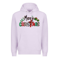Lilac faith cross merry christmas Premium Hoodie - MaliasSmallBusiness