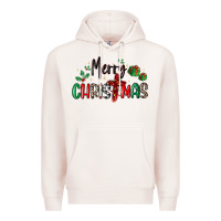 Pale Pink faith cross merry christmas Premium Hoodie - MaliasSmallBusiness
