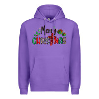 Purple faith cross merry christmas Premium Hoodie - MaliasSmallBusiness