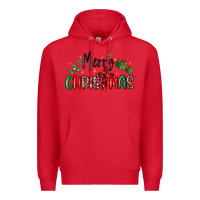 Red faith cross merry christmas Premium Hoodie - MaliasSmallBusiness