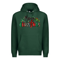 Sports Green faith cross merry christmas Premium Hoodie - MaliasSmallBusiness