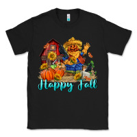 Black happy fall scarecrow Classic Tee - FaDigitalArtStudio