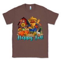 Chestnut happy fall scarecrow Classic Tee - FaDigitalArtStudio