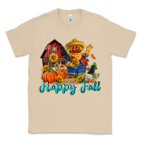 Mushroom happy fall scarecrow Classic Tee - FaDigitalArtStudio