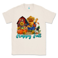 Natural happy fall scarecrow Classic Tee - FaDigitalArtStudio