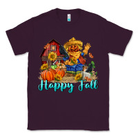 Plum happy fall scarecrow Classic Tee - FaDigitalArtStudio