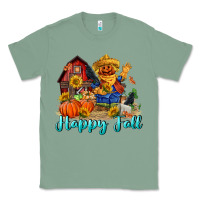 Sage happy fall scarecrow Classic Tee - FaDigitalArtStudio