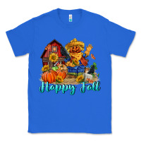 True Royal happy fall scarecrow Classic Tee - FaDigitalArtStudio