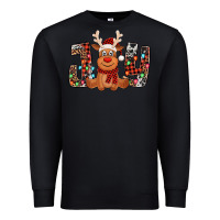 Black joy christmas reindeer Premium Sweatshirt - Jasminsmagicworld