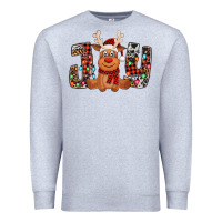 Heather Grey joy christmas reindeer Premium Sweatshirt - Jasminsmagicworld