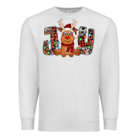 Oatmeal Heather joy christmas reindeer Premium Sweatshirt - Jasminsmagicworld