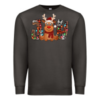 Smoke joy christmas reindeer Premium Sweatshirt - Jasminsmagicworld