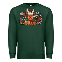Sports Green joy christmas reindeer Premium Sweatshirt - Jasminsmagicworld