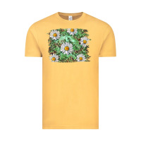 Vintage Mustard Daisy leopard Vintage Tee - RanaPortraitStore