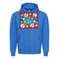 True Royal baseball paisley and jean pattern Zipper Hoodie - JahusDesignShop