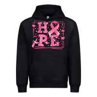 Black Western Hope Breast Cancer Awareness Ribbon Urban Hoodie - LillyAllenDesigns