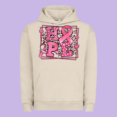Western Hope Breast Cancer Awareness Ribbon Urban Hoodie Designed By Lillyallendesigns