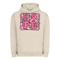 Pigment French Oak Western Hope Breast Cancer Awareness Ribbon Urban Hoodie - LillyAllenDesigns