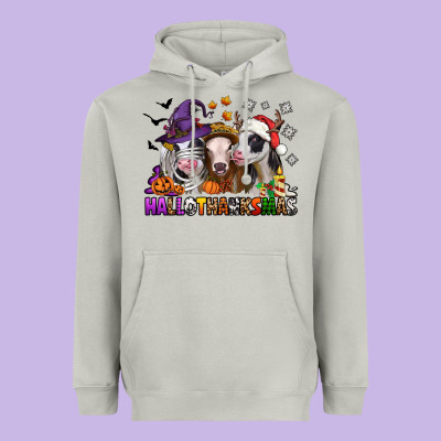 Hallothanksmas Heifers Heavyweight Hoodie Designed By Jasminsmagicworld