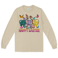 Mushroom happy easter dental Long Sleeve Tee - Neo Western