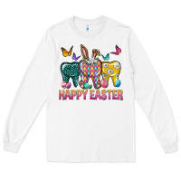 White happy easter dental Long Sleeve Tee - Neo Western
