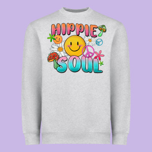 Hippie Soul Heavyweight Sweatshirt Designed By Maliassmallbusiness