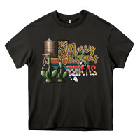 Asphalt merry christmas texas Heavy Core Tee - SublimationCraftShop