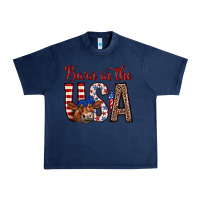 Navy barn in the usa Urban Heavy Tee - Zillion Design Studio
