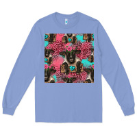 Colony Blue black sheep seamless pattern Long Sleeve Tee - HRA Design Shop
