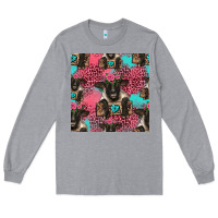 Heather Grey black sheep seamless pattern Long Sleeve Tee - HRA Design Shop
