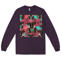 Plum black sheep seamless pattern Long Sleeve Tee - HRA Design Shop
