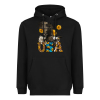 Black Western Usa Eagle Heavyweight Hoodie - LillyAllenDesigns