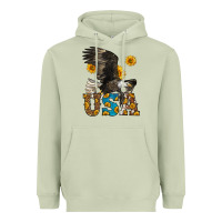 Matcha Western Usa Eagle Heavyweight Hoodie - LillyAllenDesigns