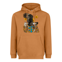 Meerkat Western Usa Eagle Heavyweight Hoodie - LillyAllenDesigns