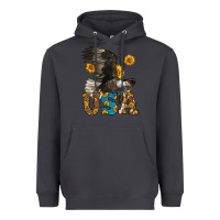 Smoke Western Usa Eagle Heavyweight Hoodie - LillyAllenDesigns